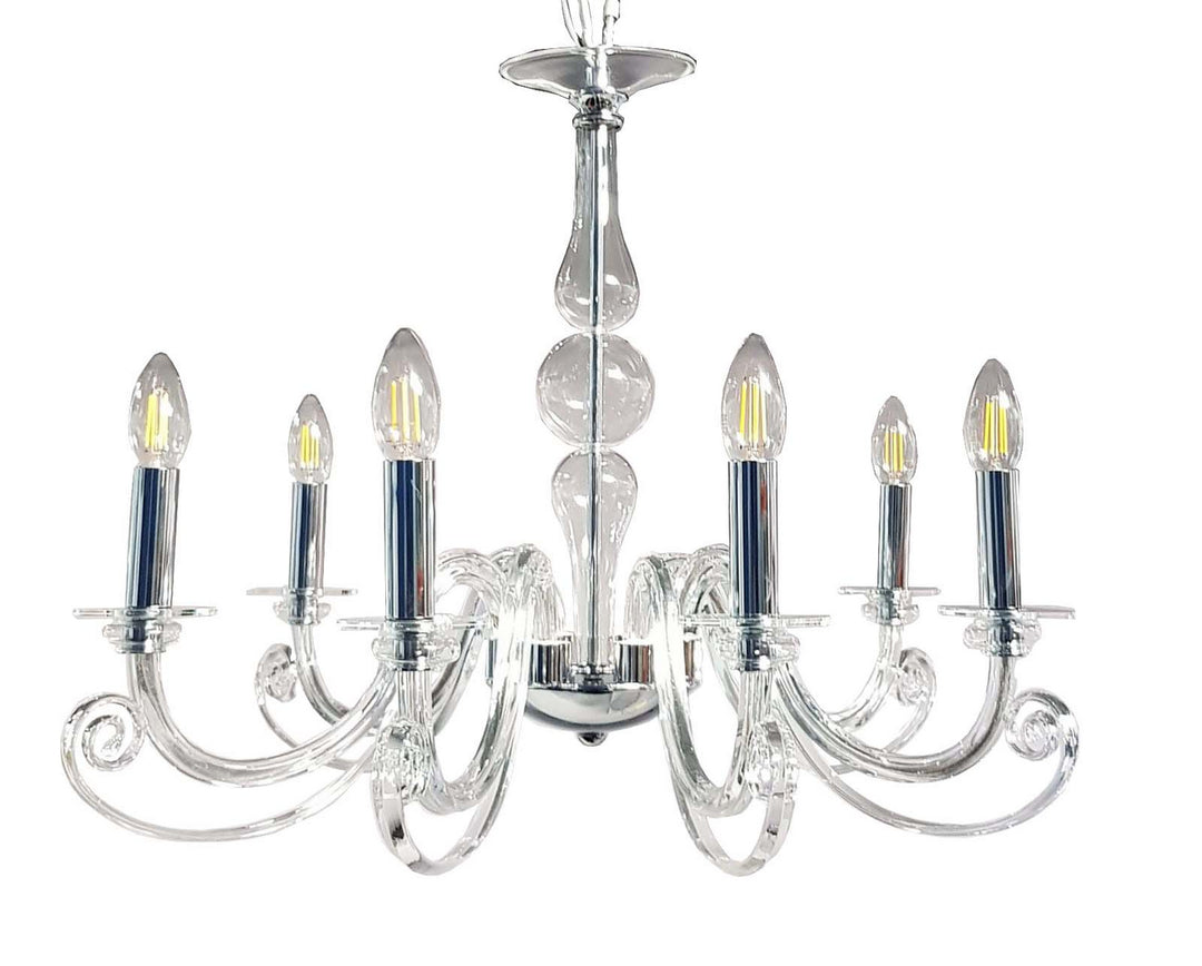 Metropolitan Eirene N9456 Chandelier Light - Polished Nickel