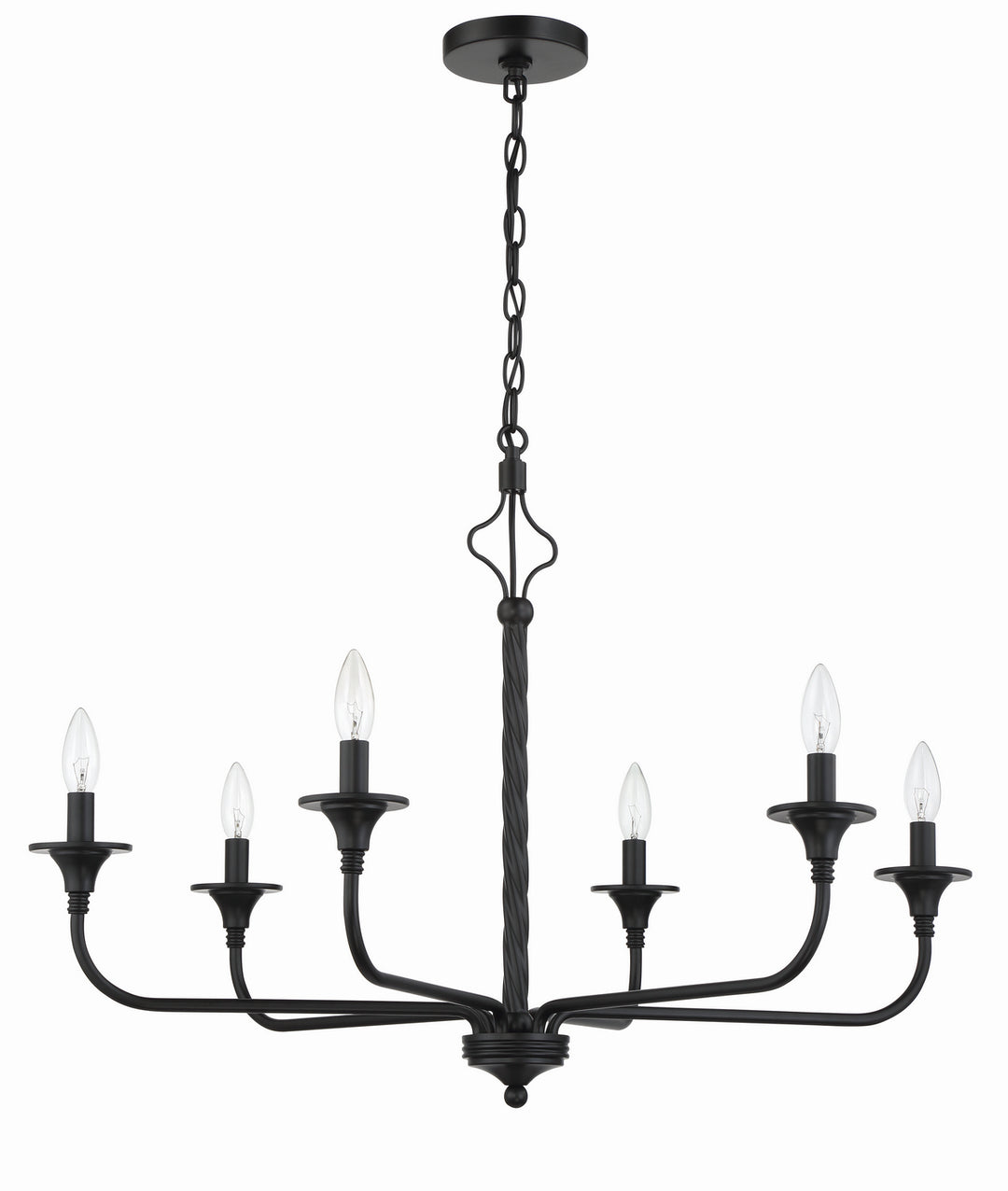 Craftmade Jolenne 57026-FB Chandelier Light - Flat Black