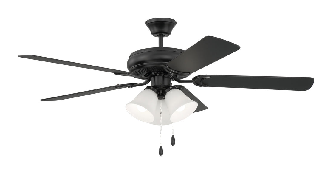 Craftmade Lighting DCF52FB5C3W  Decorator's Choice 3 Light Kit Fan Flat Black