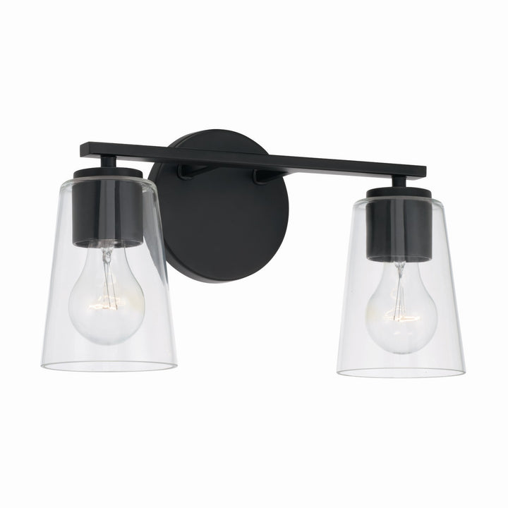 Capital Portman 148621MB-537 Bath Vanity Light 15 in. wide - Matte Black