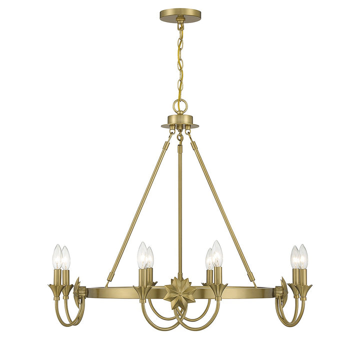 Savoy House Sullivan 1-2206-8-322 Chandelier Light - Warm Brass
