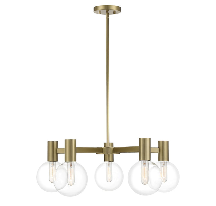 Savoy House Wright 1-3073-5-322 Chandelier Light - Warm Brass