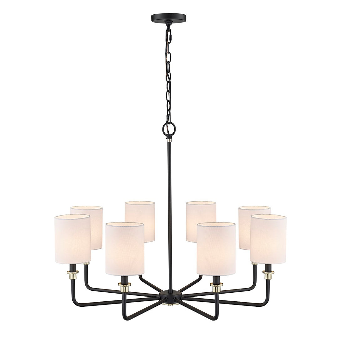 Millennium Chelsea 9148-MB/MG Chandelier Light - Matte Black Modern Gold
