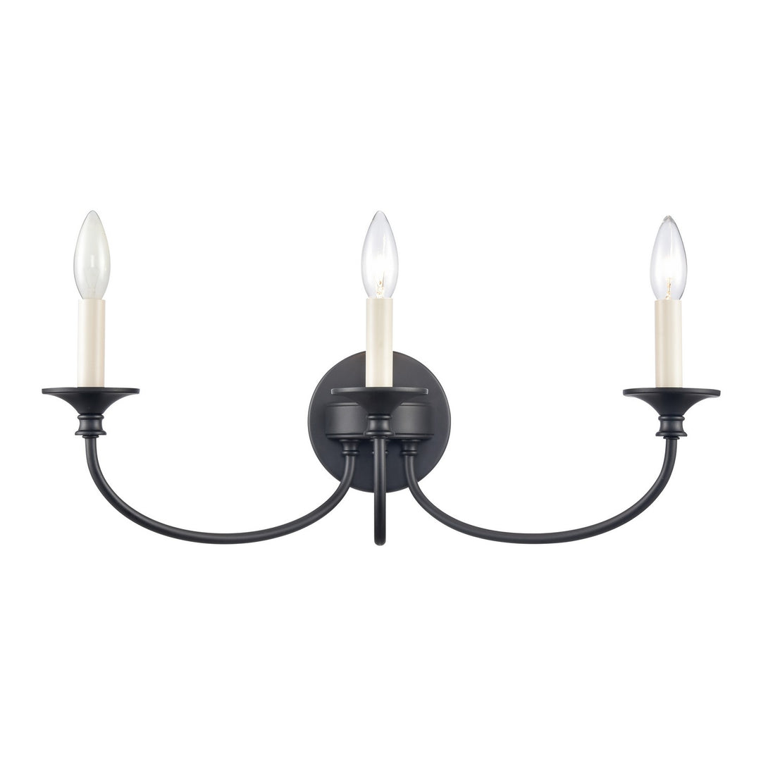 Elk Cecil 89732/3 Bath Vanity Light 22 in. wide - Matte Black