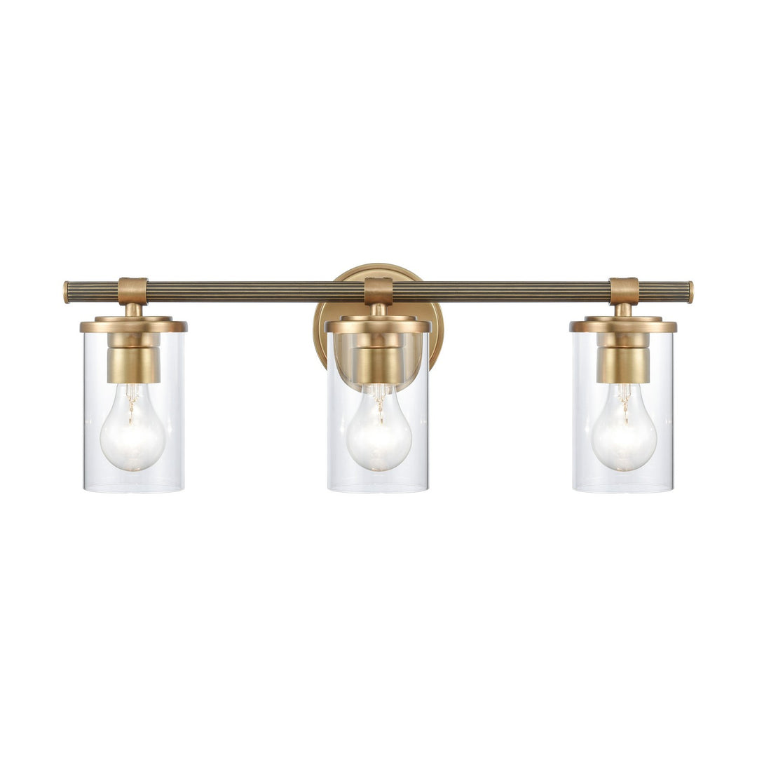 Elk Burrow 89862/3 Bath Vanity Light 22 in. wide - Natural Brass