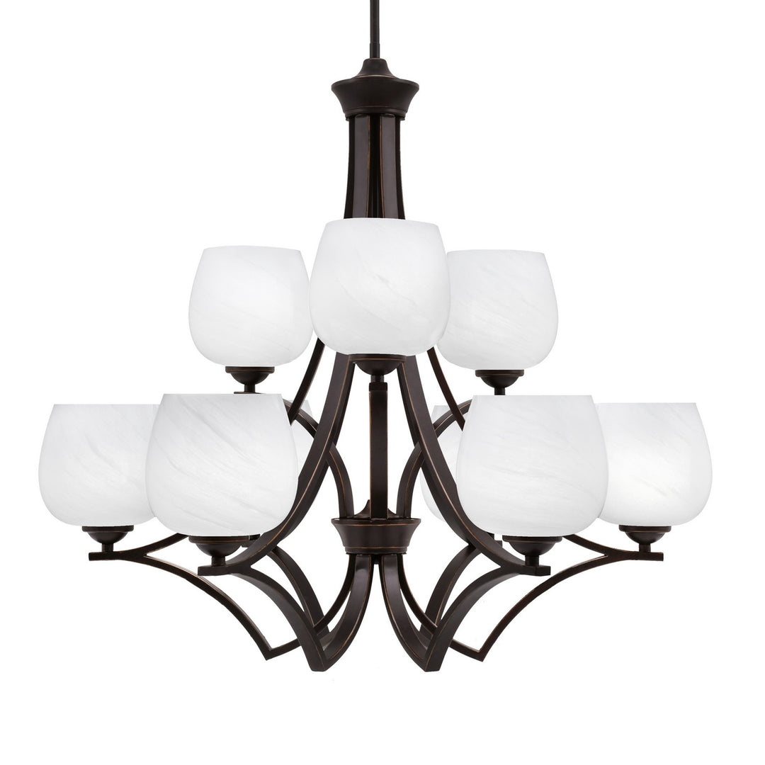 Toltec Zilo 569-DG-4811 Chandelier Light - Dark Granite
