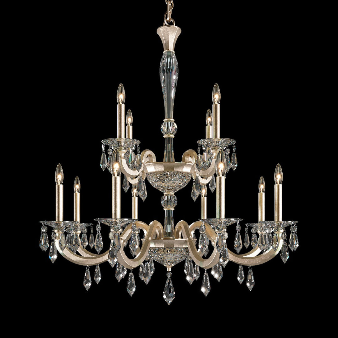 Schonbek Napoli S7612N-48R Chandelier Light - Antique Silver