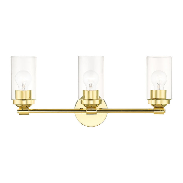 Livex Whittier 18083-02 Bath Vanity Light 22 in. wide - Polished Brass
