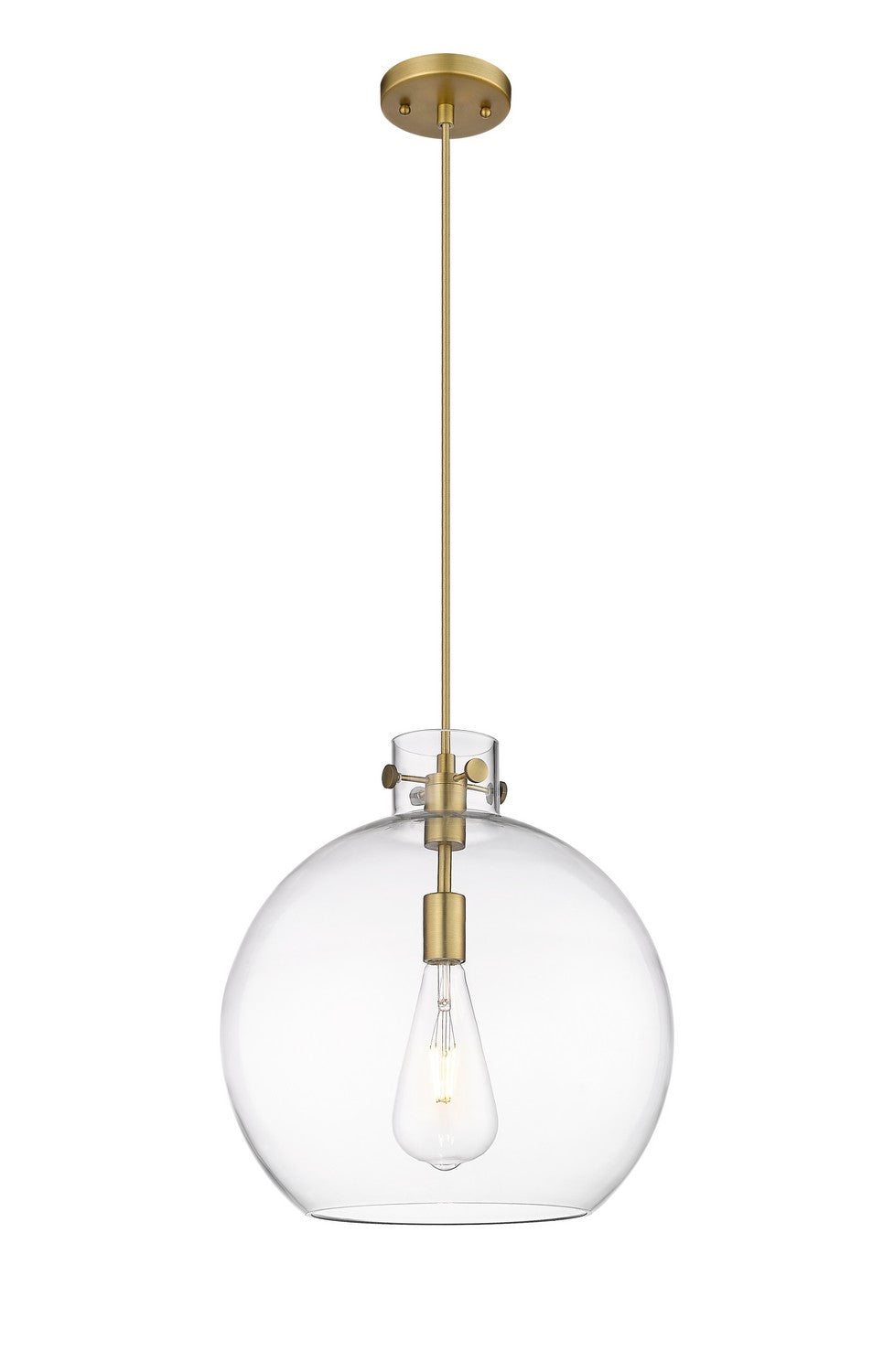Innovations Downtown Urban 410-1PL-BB-G410-16CL Pendant Light - Brushed Brass