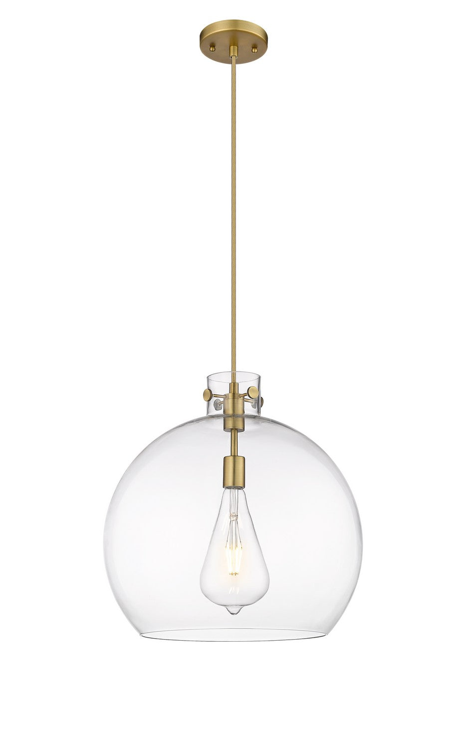 Innovations Downtown Urban 410-1PL-BB-G410-18CL Pendant Light - Brushed Brass