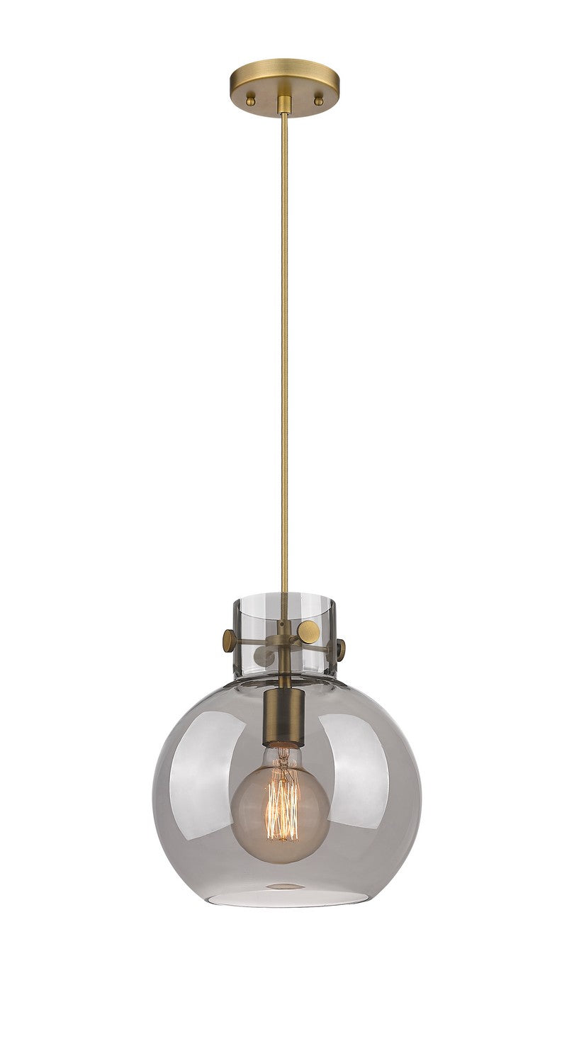 Innovations Newton 410-1PM-BB-G410-10SM Pendant Light - Brushed Brass
