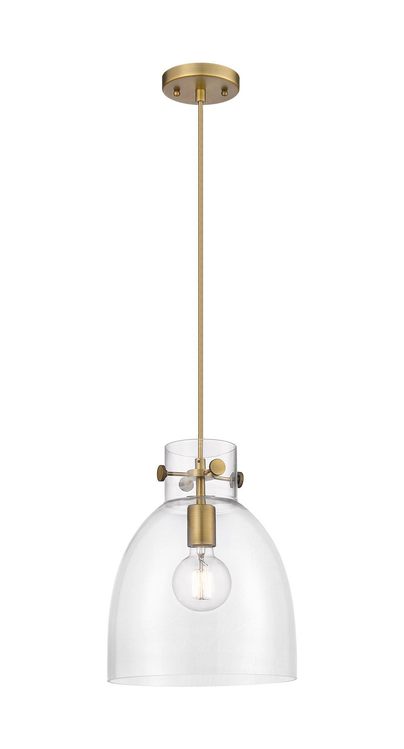 Innovations Downtown Urban 410-1PM-BB-G412-10CL Pendant Light - Brushed Brass