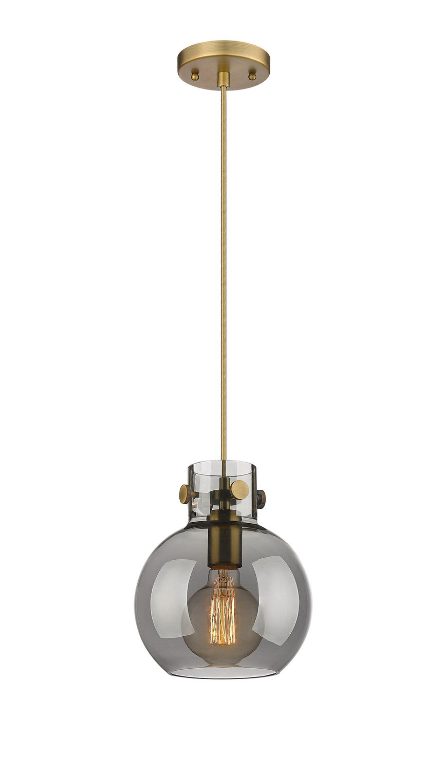 Innovations Newton 410-1PS-BB-G410-8SM Pendant Light - Brushed Brass