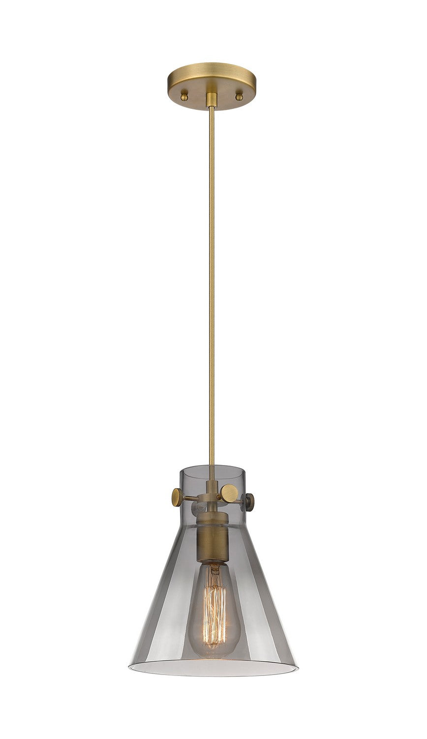 Innovations Downtown Urban 410-1PS-BB-G411-8SM Pendant Light - Brushed Brass