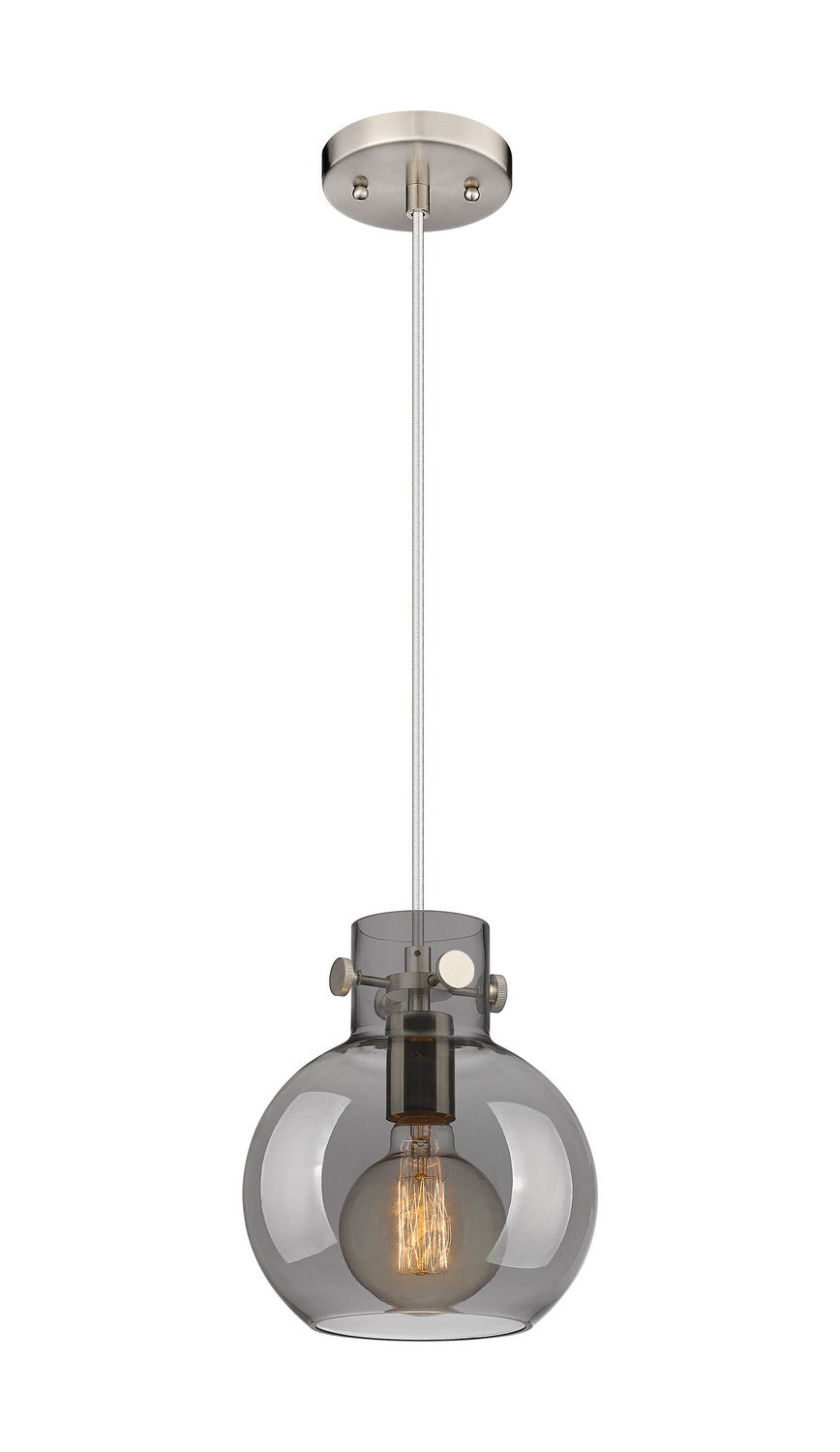 Innovations Newton 410-1PS-SN-G410-8SM Pendant Light - Brushed Satin Nickel