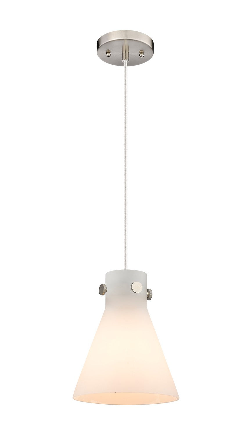 Innovations Downtown Urban 410-1PS-SN-G411-8WH Pendant Light - Brushed Satin Nickel