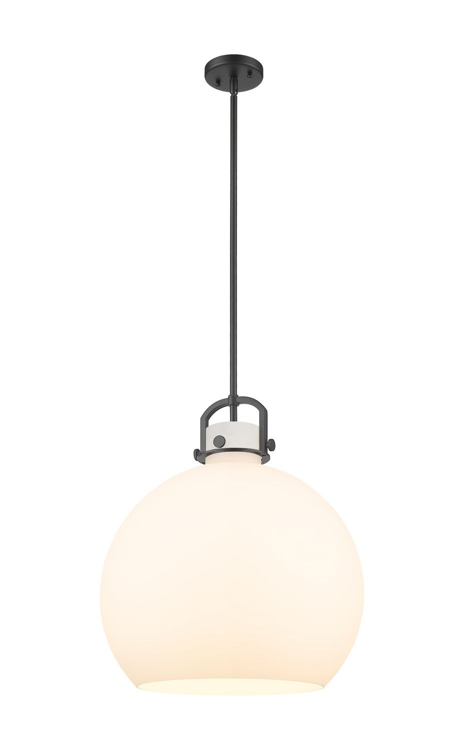 Innovations Downtown Urban 410-1SL-BK-G410-18WH Pendant Light - Matte Black