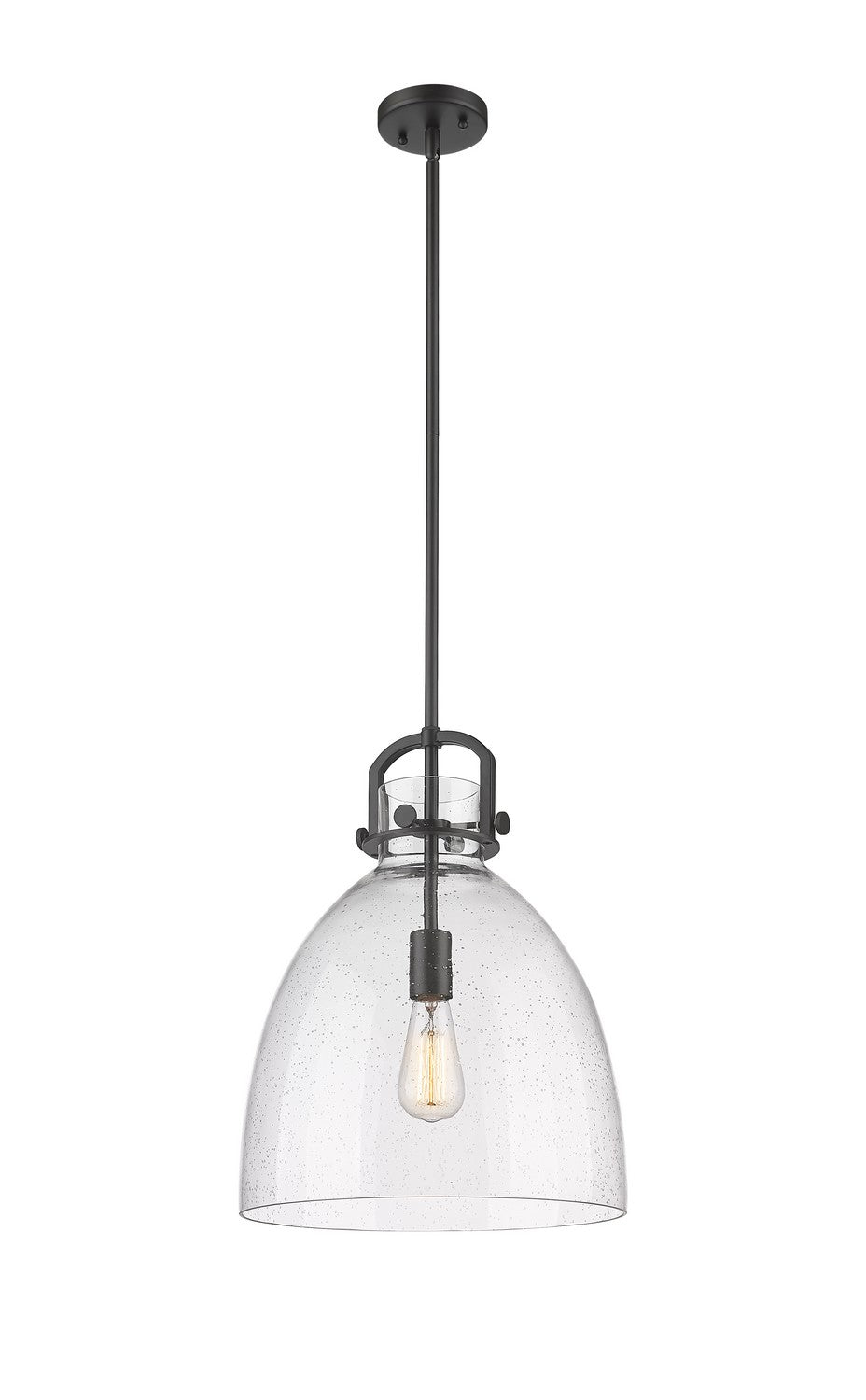 Innovations Downtown Urban 410-1SL-BK-G412-14SDY Pendant Light - Matte Black