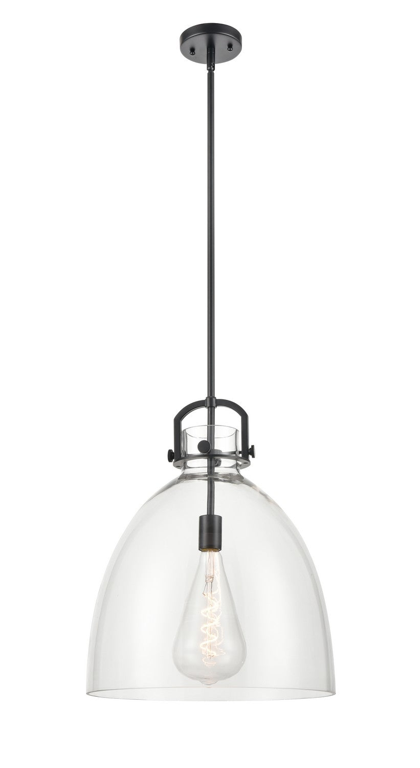 Innovations Downtown Urban 410-1SL-BK-G412-16CL Pendant Light - Matte Black