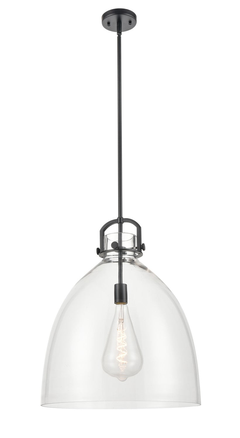 Innovations Downtown Urban 410-1SL-BK-G412-18CL Pendant Light - Matte Black