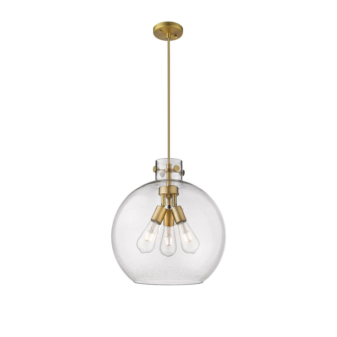 Innovations Downtown Urban 410-3PL-BB-G410-16CL Pendant Light - Brushed Brass