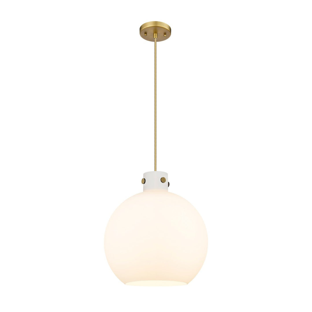 Innovations Downtown Urban 410-3PL-BB-G410-16WH Pendant Light - Brushed Brass