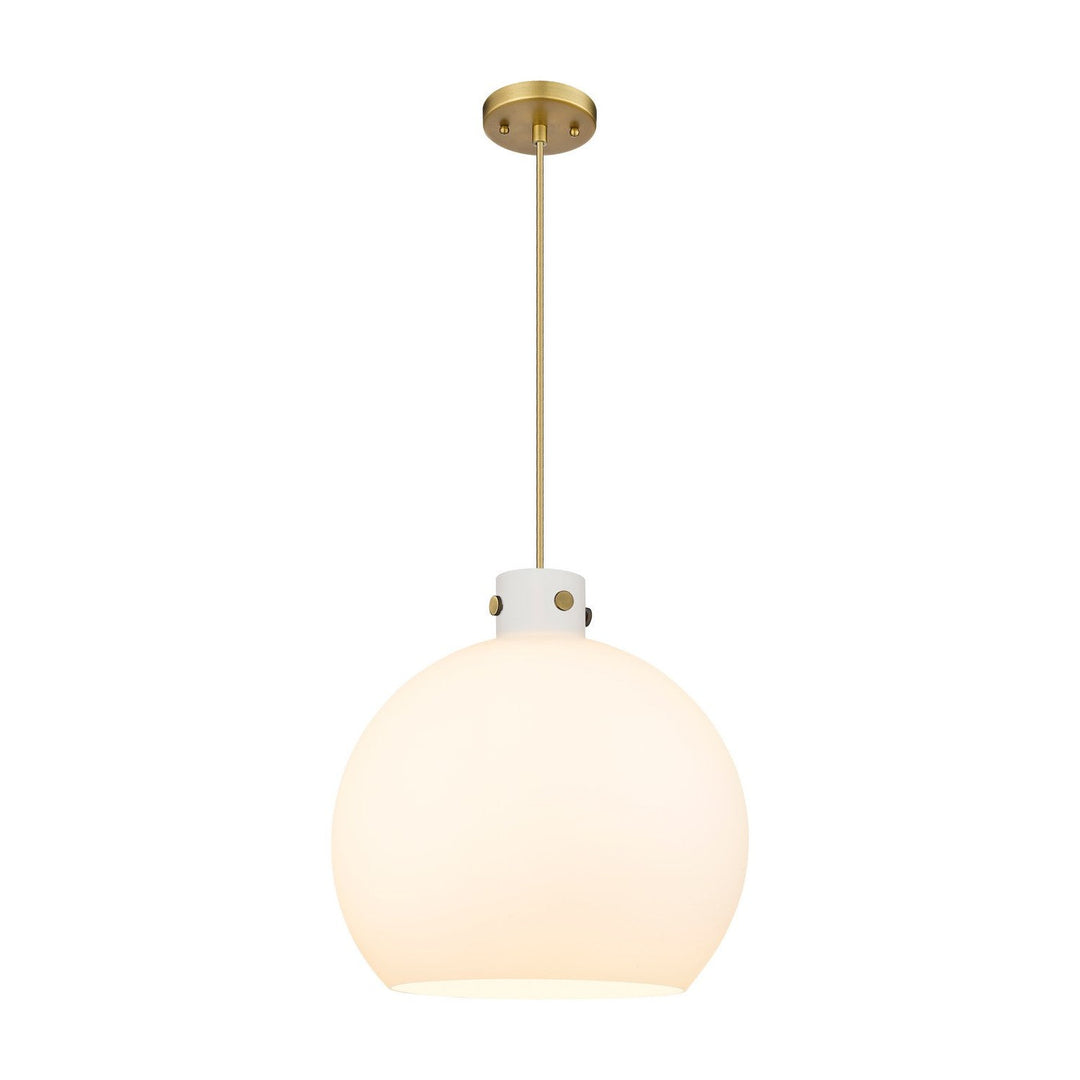 Innovations Downtown Urban 410-3PL-BB-G410-18WH Pendant Light - Brushed Brass