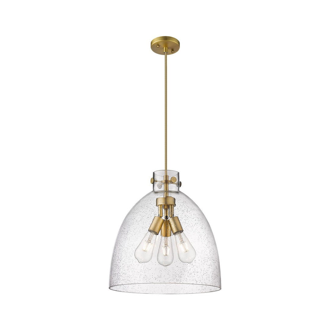 Innovations Downtown Urban 410-3PL-BB-G412-16SDY Pendant Light - Brushed Brass