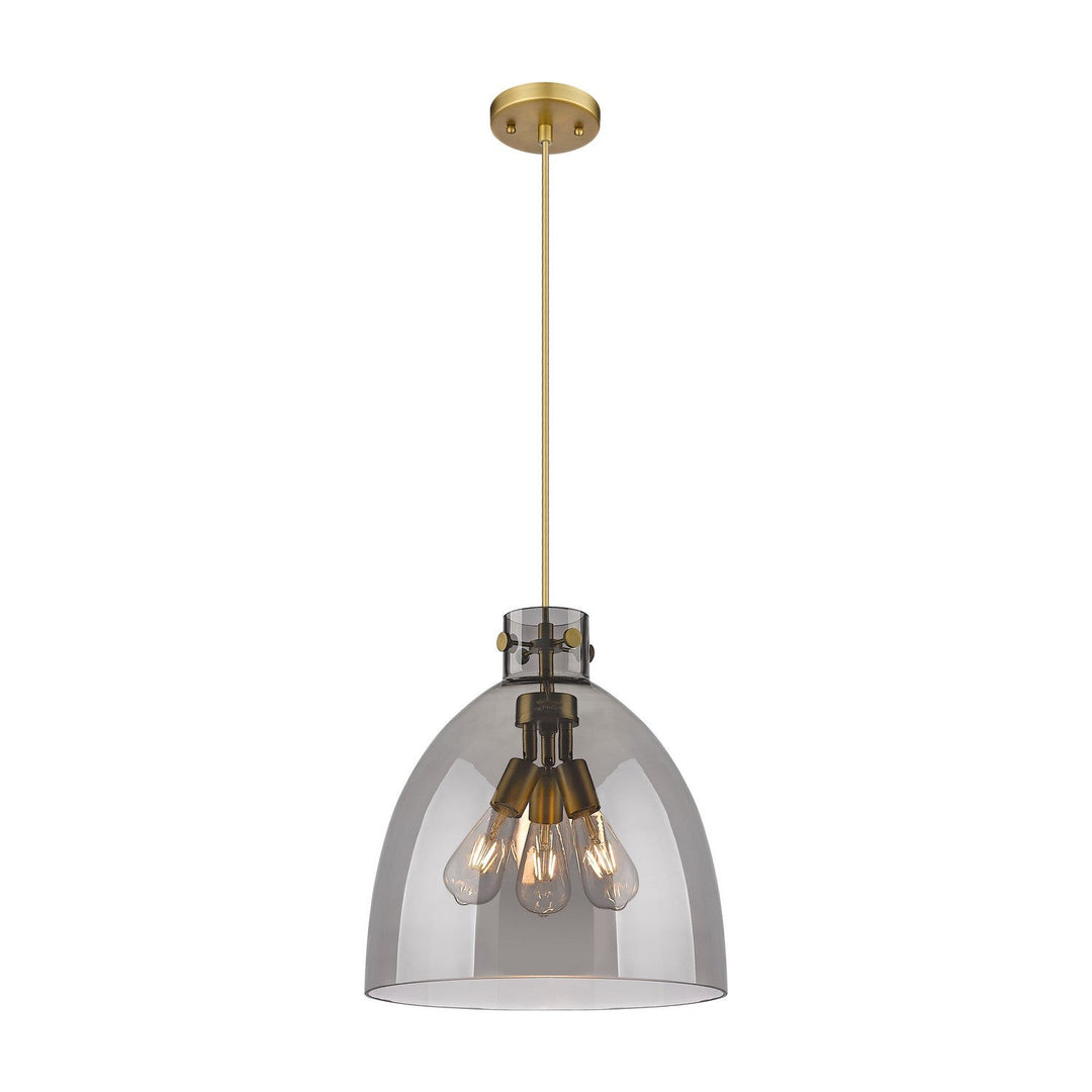 Innovations Downtown Urban 410-3PL-BB-G412-16SM Pendant Light - Brushed Brass