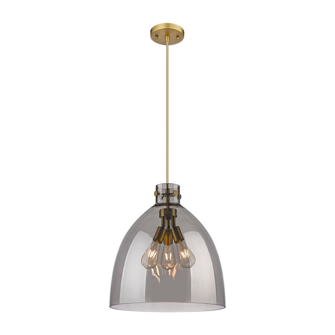 Innovations Downtown Urban 410-3PL-BB-G412-18SM Pendant Light - Brushed Brass