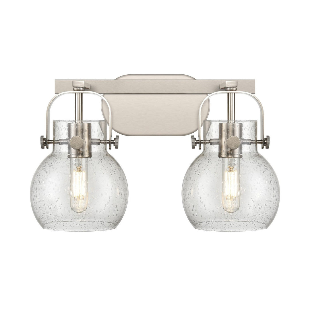 Innovations Downtown Urban 423-2W-BB-G411-6SDY Bath Vanity Light 17 in. wide - Brushed Brass