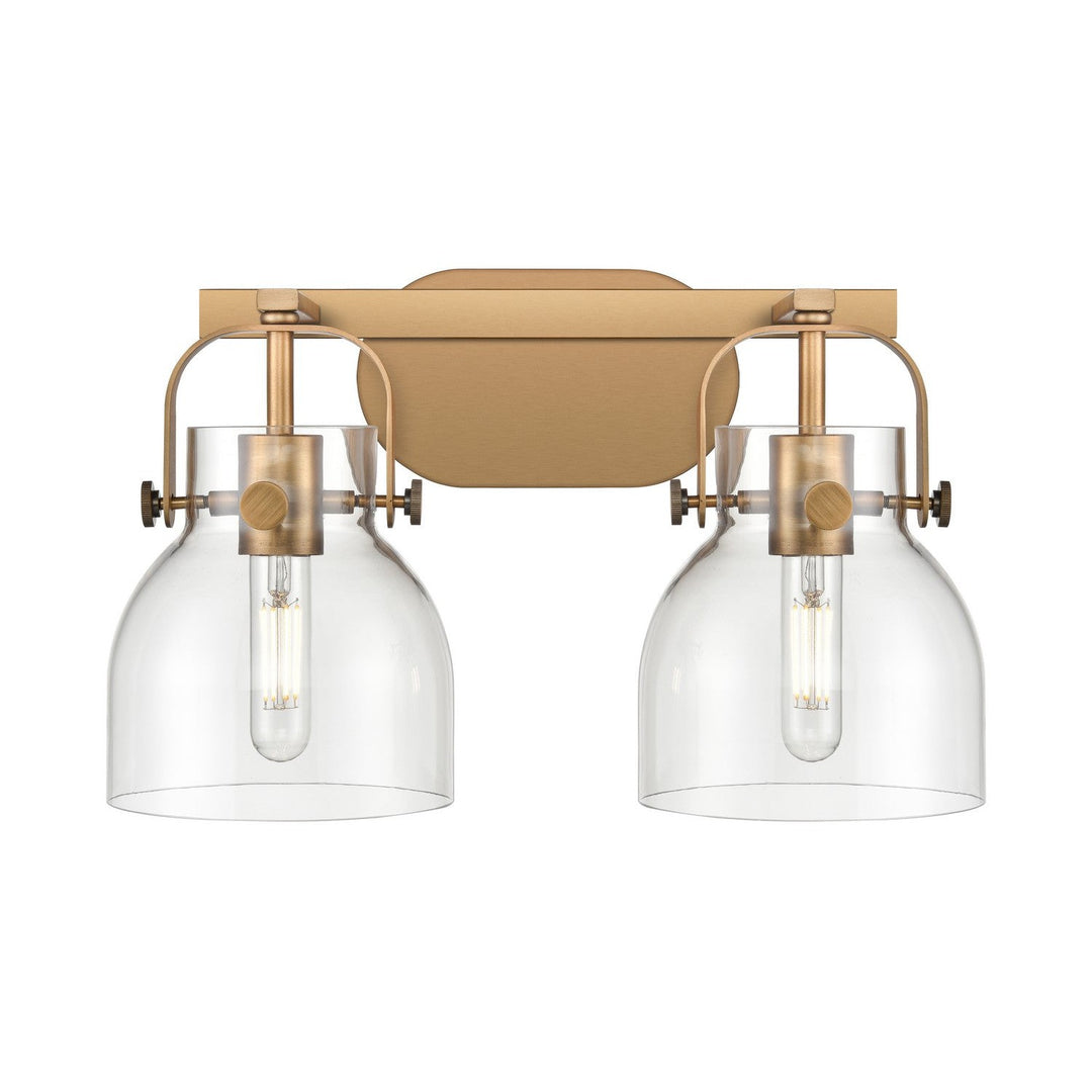 Innovations Downtown Urban 423-2W-BB-G412-6CL Wall Sconce Light - Brushed Brass