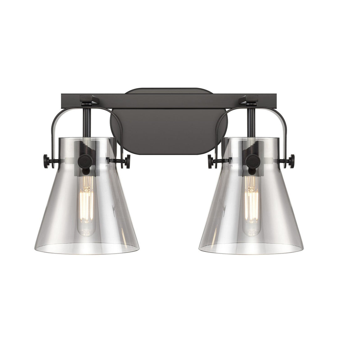 Innovations Downtown Urban 423-2W-BK-G411-6SM Bath Vanity Light 17 in. wide - Matte Black