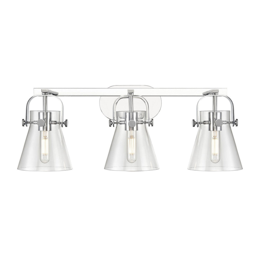 Innovations Downtown Urban 423-3W-PC-G411-6CL Bath Vanity Light 27 in. wide - Polished Chrome