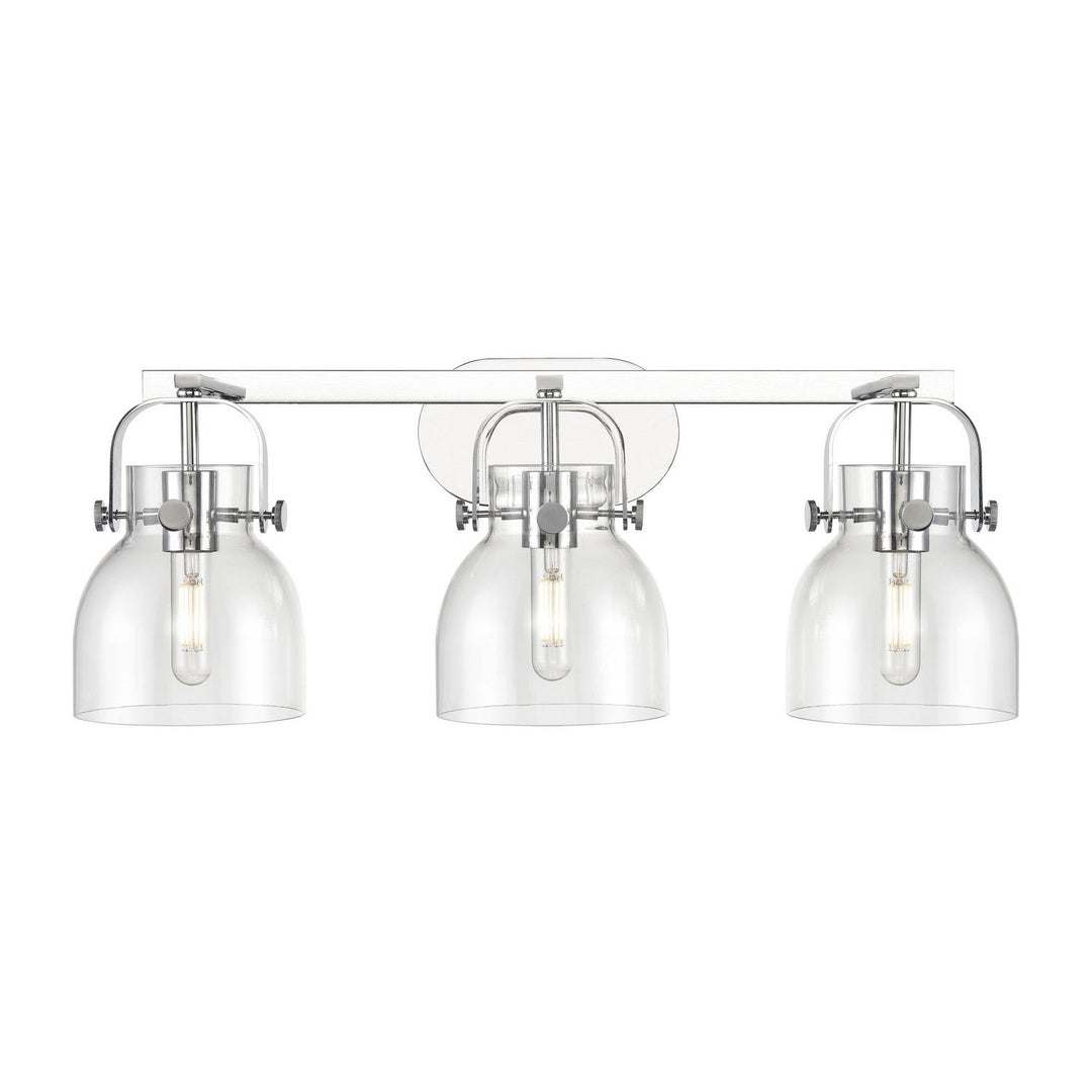Innovations Downtown Urban 423-3W-PC-G412-6CL Bath Vanity Light 27 in. wide - Polished Chrome
