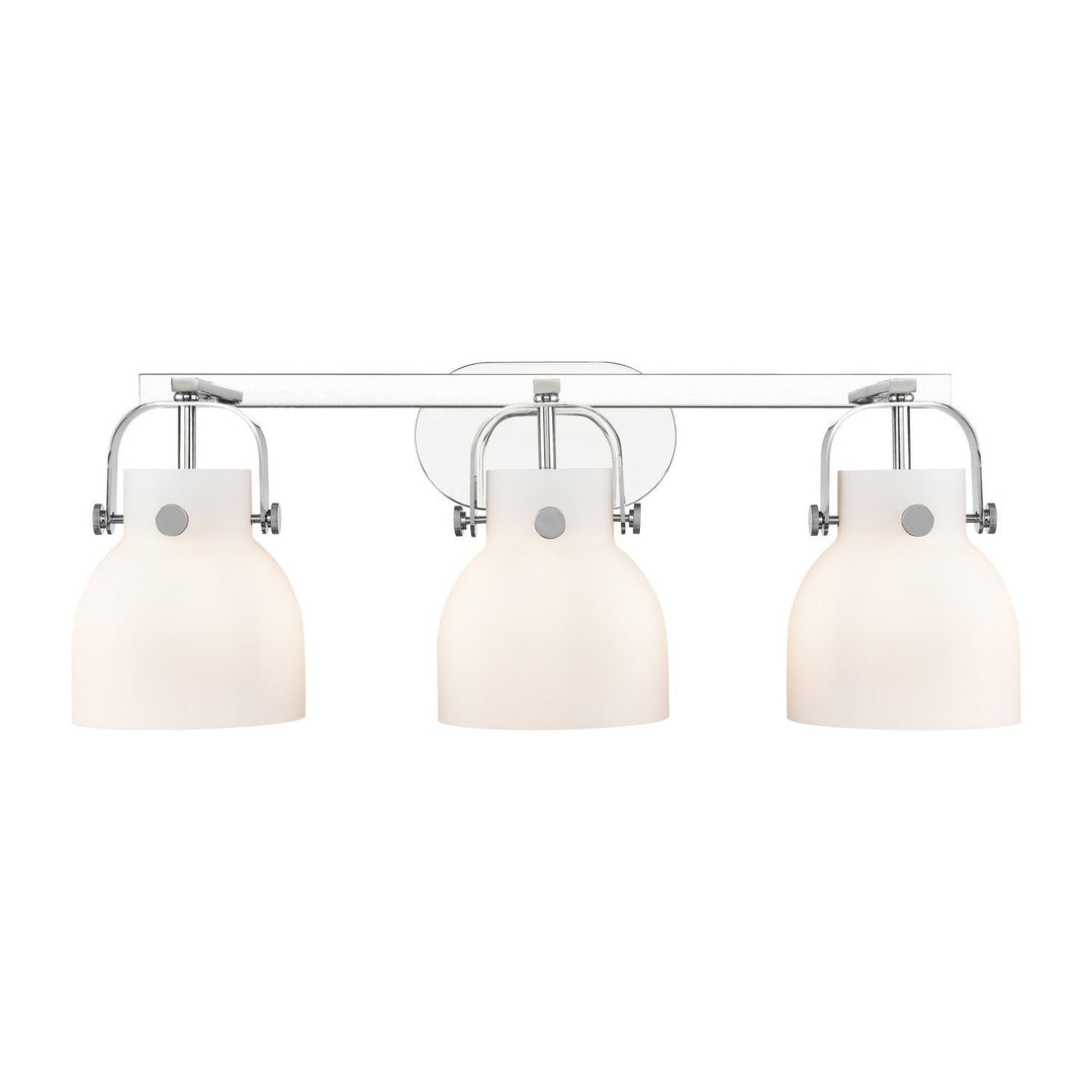 Innovations Downtown Urban 423-3W-PC-G412-6WH Bath Vanity Light 27 in. wide - Polished Chrome