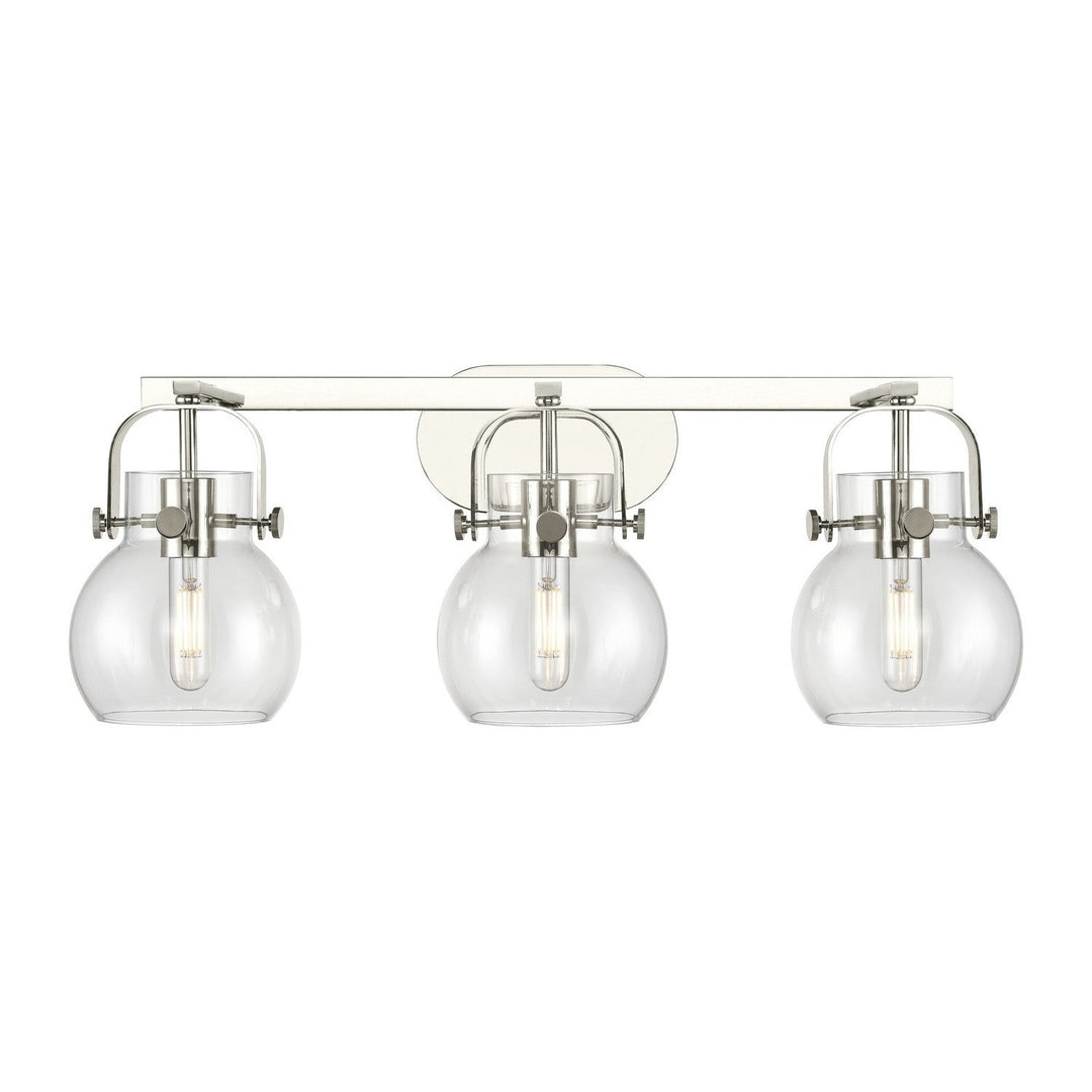 Innovations Downtown Urban 423-3W-PN-G410-6CL Bath Vanity Light 27 in. wide - Polished Nickel