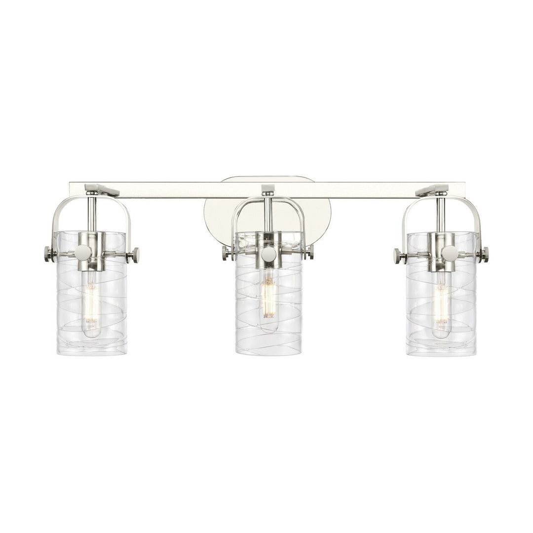 Innovations Downtown Urban 423-3W-PN-G423-7DE Bath Vanity Light 25 in. wide - Polished Nickel