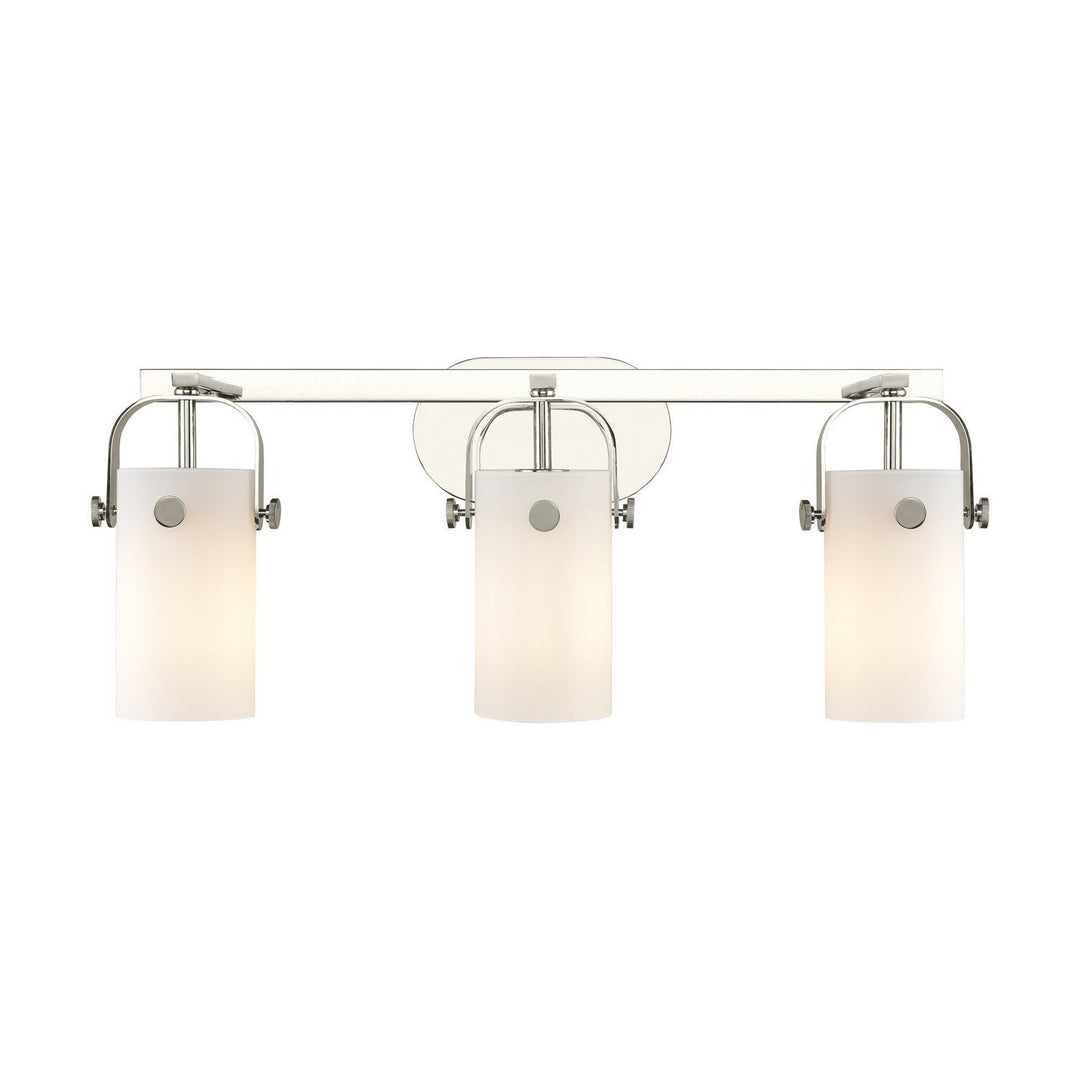 Innovations Downtown Urban 423-3W-PN-G423-7WH Bath Vanity Light 25 in. wide - Polished Nickel