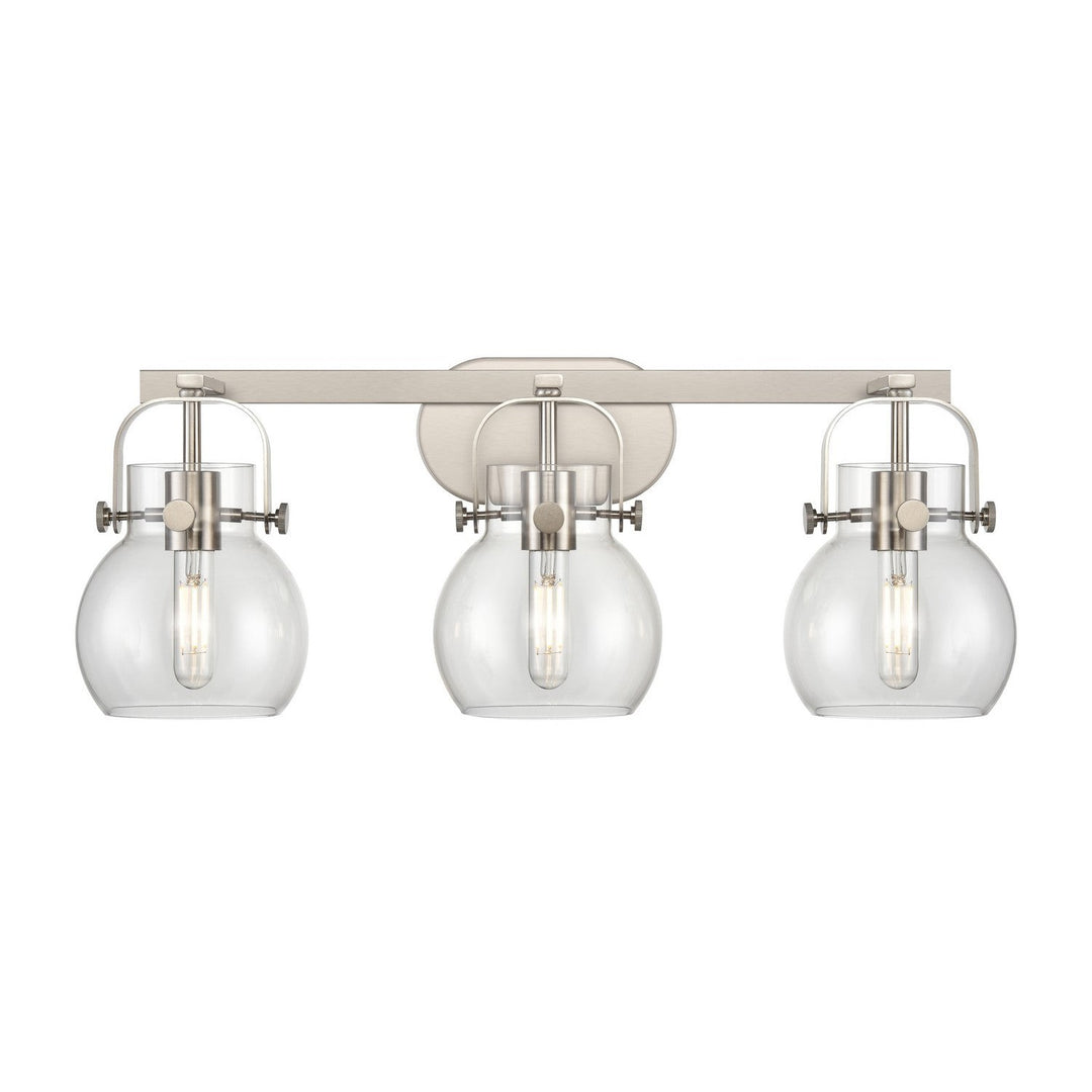 Innovations Downtown Urban 423-3W-SN-G410-6CL Bath Vanity Light 27 in. wide - Satin Nickel