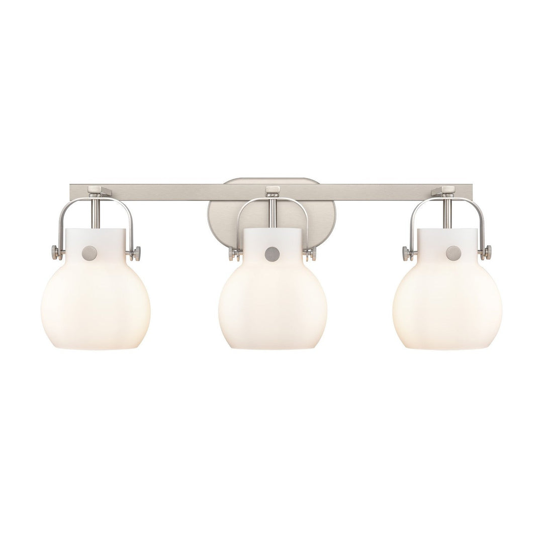 Innovations Downtown Urban 423-3W-SN-G410-6WH Bath Vanity Light 27 in. wide - Satin Nickel