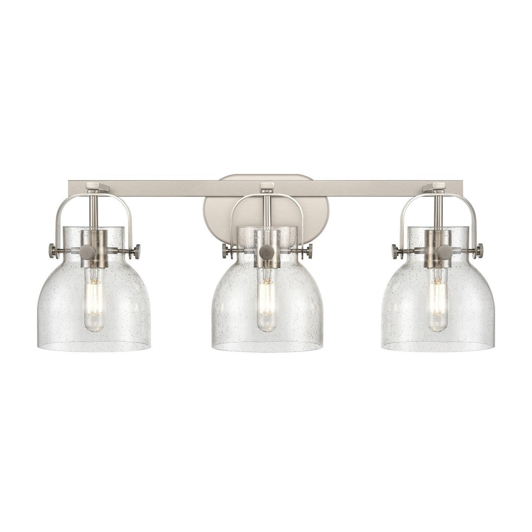 Innovations Downtown Urban 423-3W-SN-G412-6SDY Bath Vanity Light 27 in. wide - Satin Nickel