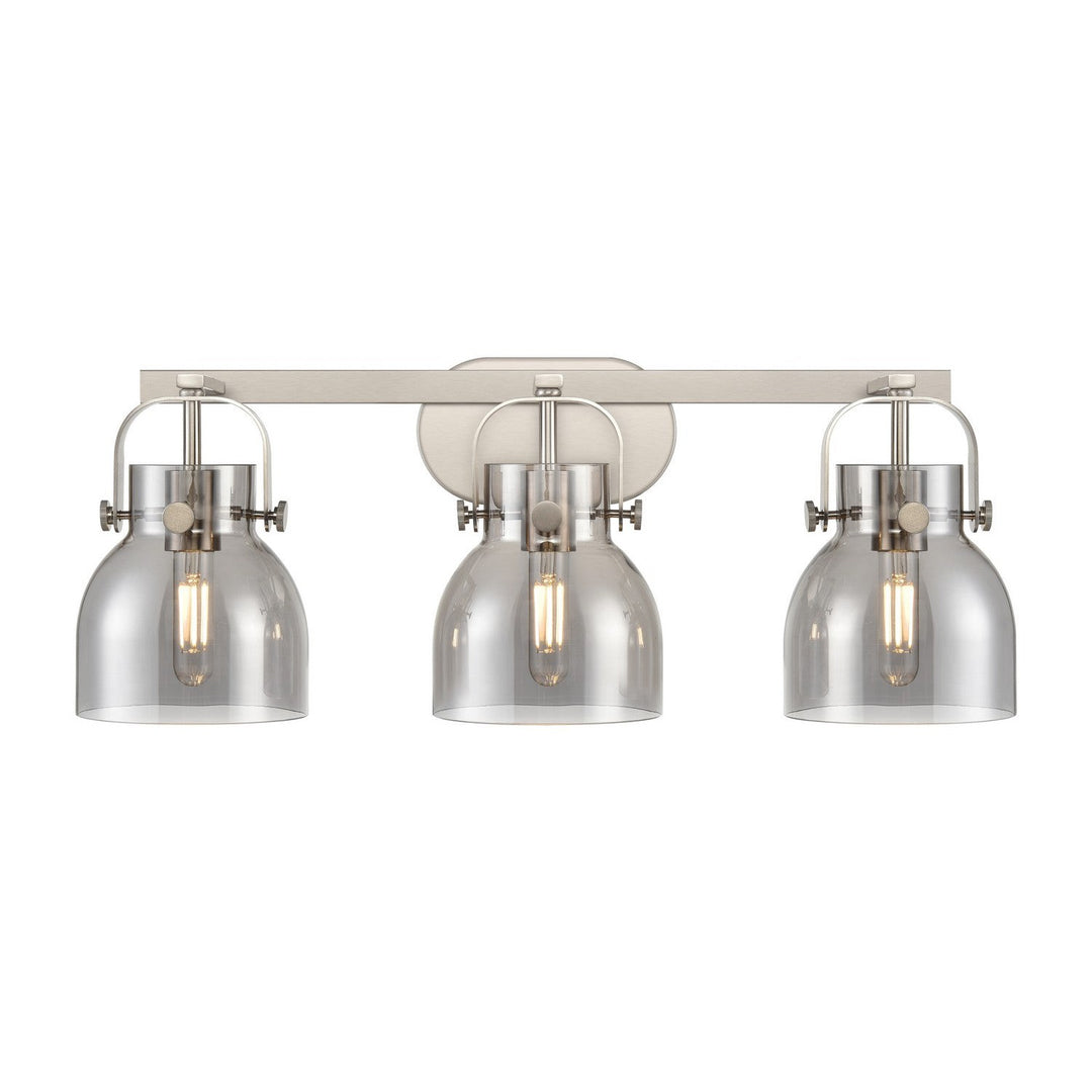 Innovations Downtown Urban 423-3W-SN-G412-6SM Bath Vanity Light 27 in. wide - Satin Nickel