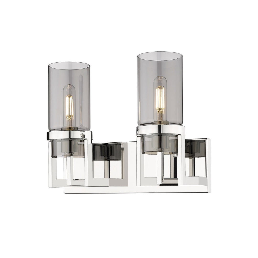 Innovations Downtown Urban 426-2W-PN-G426-8SM Bath Vanity Light 15 in. wide - Polished Nickel
