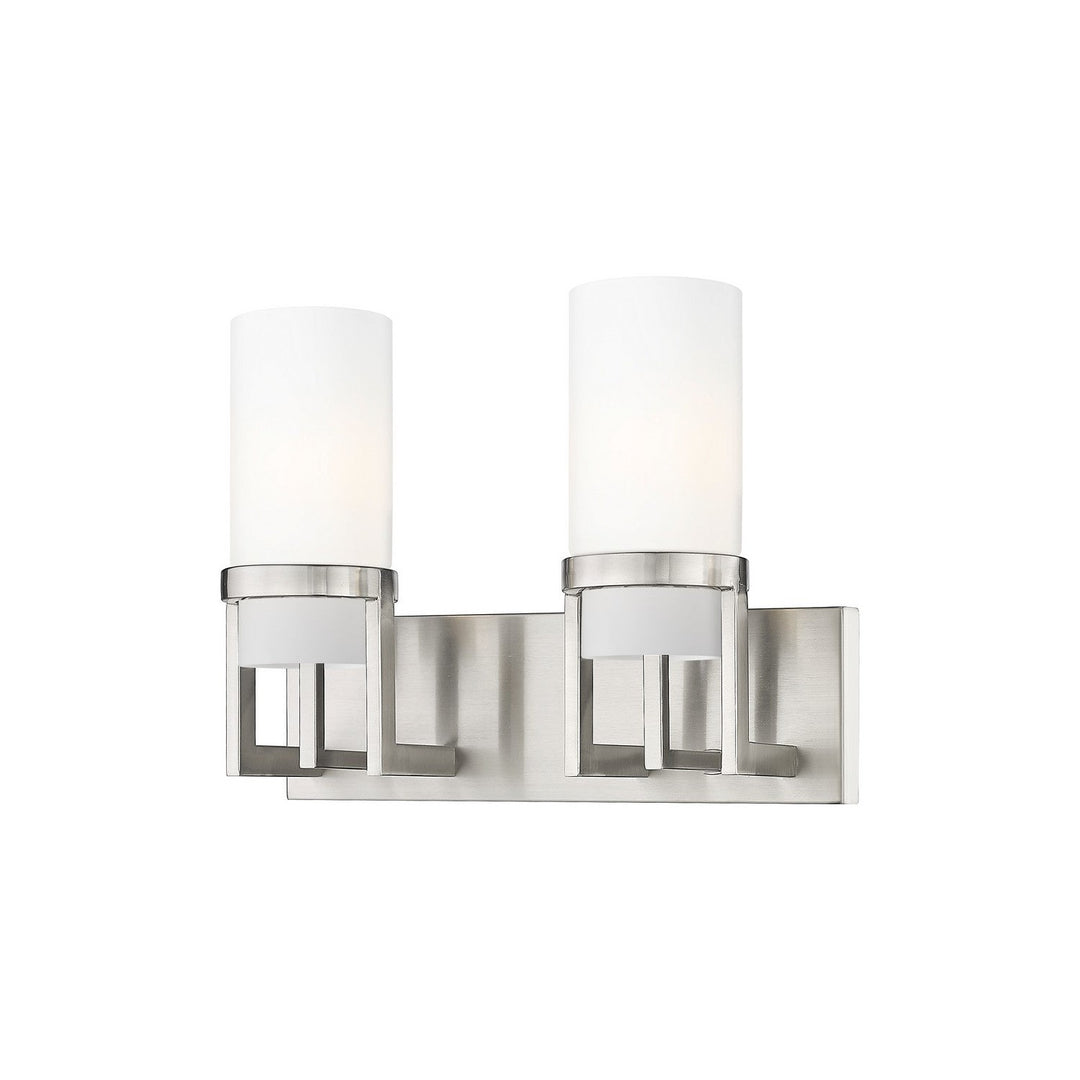 Innovations Downtown Urban 426-2W-SN-G426-8WH Bath Vanity Light 15 in. wide - Satin Nickel