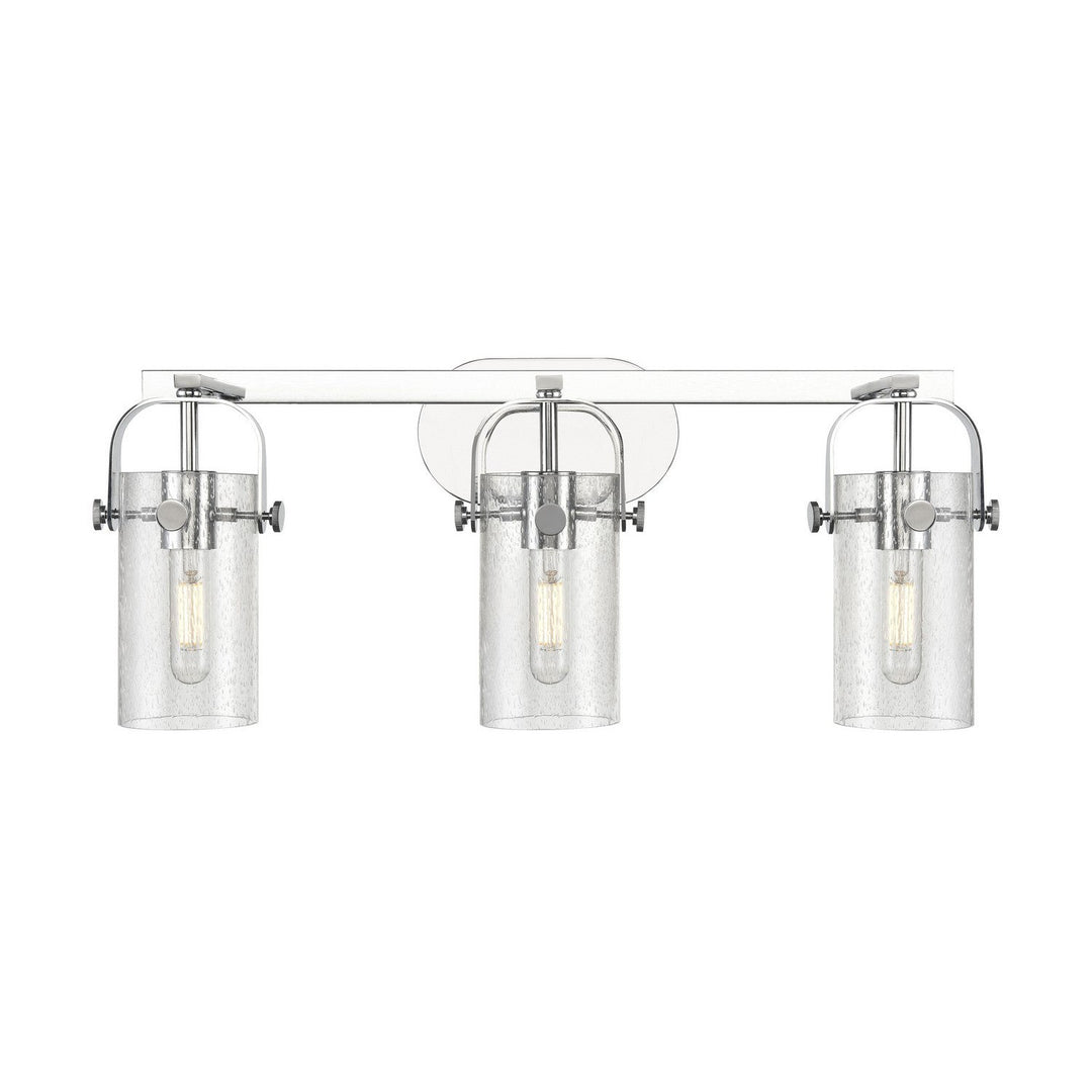 Innovations Pilaster 423-3W-PC-G423-7SDY Bath Vanity Light 25 in. wide - Polished Nickel