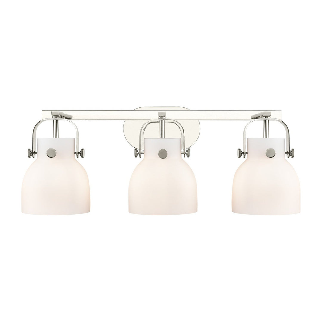 Innovations Downtown Urban 423-3W-PN-G412-6WH Bath Vanity Light 27 in. wide - Polished Nickel