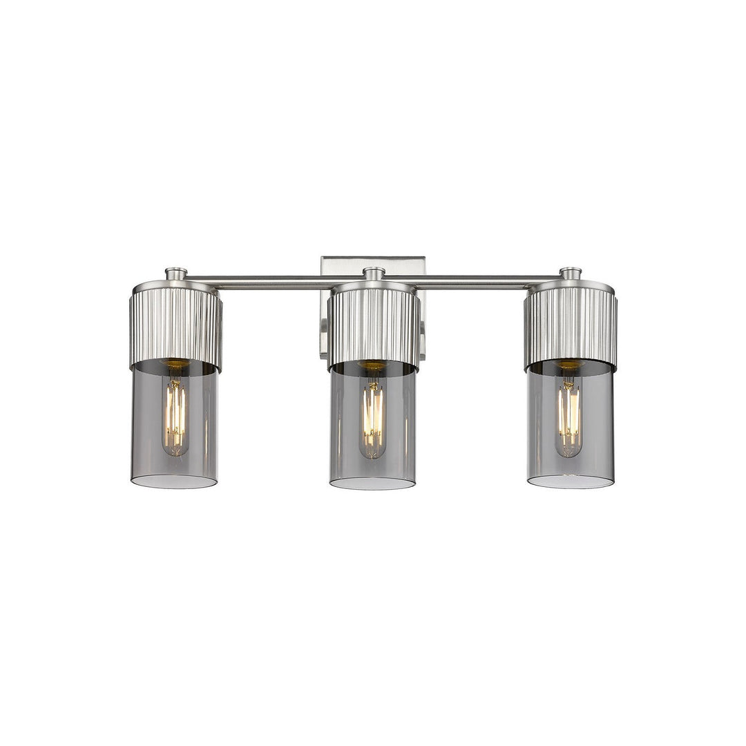 Innovations Downtown Urban 428-3W-SN-G428-7SM Bath Vanity Light 21 in. wide - Satin Nickel