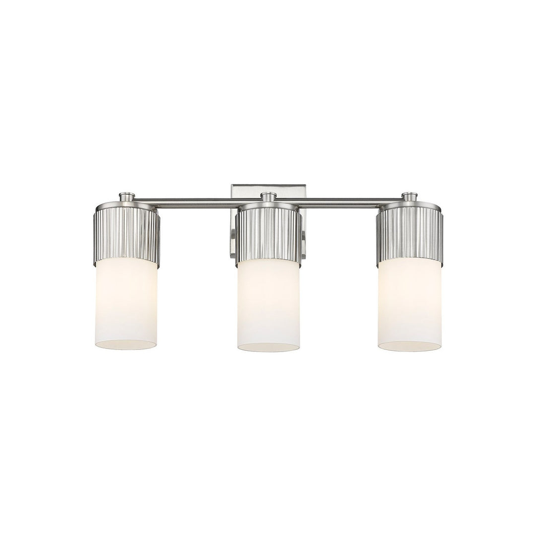 Innovations Downtown Urban 428-3W-SN-G428-7WH Bath Vanity Light 21 in. wide - Satin Nickel