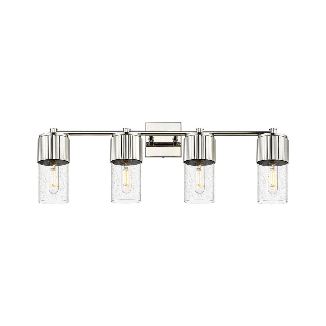 Innovations Downtown Urban 428-4W-PN-G428-7SDY Bath Vanity Light 31 in. wide - Polished Nickel